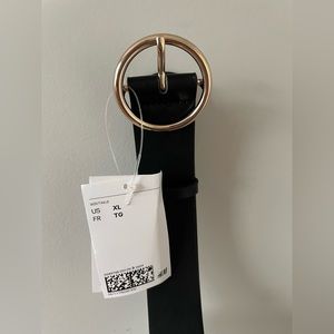 NWT Black Belt with Gold Buckle